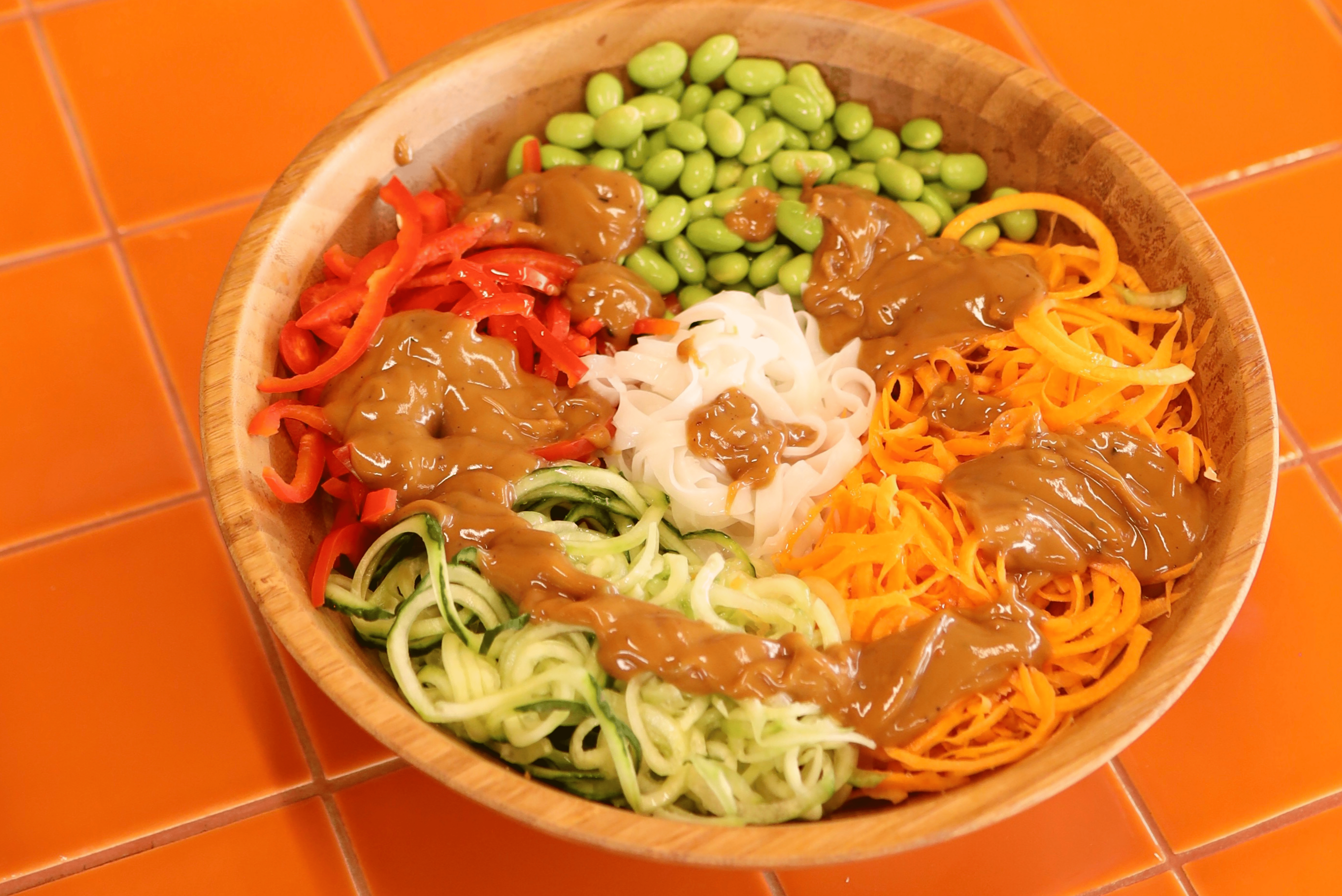 Peanut Butter Noodles with Veggies