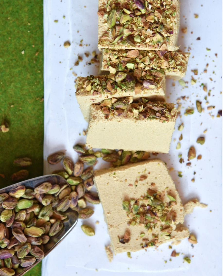 Halva with Pistachio Nuts & Honey