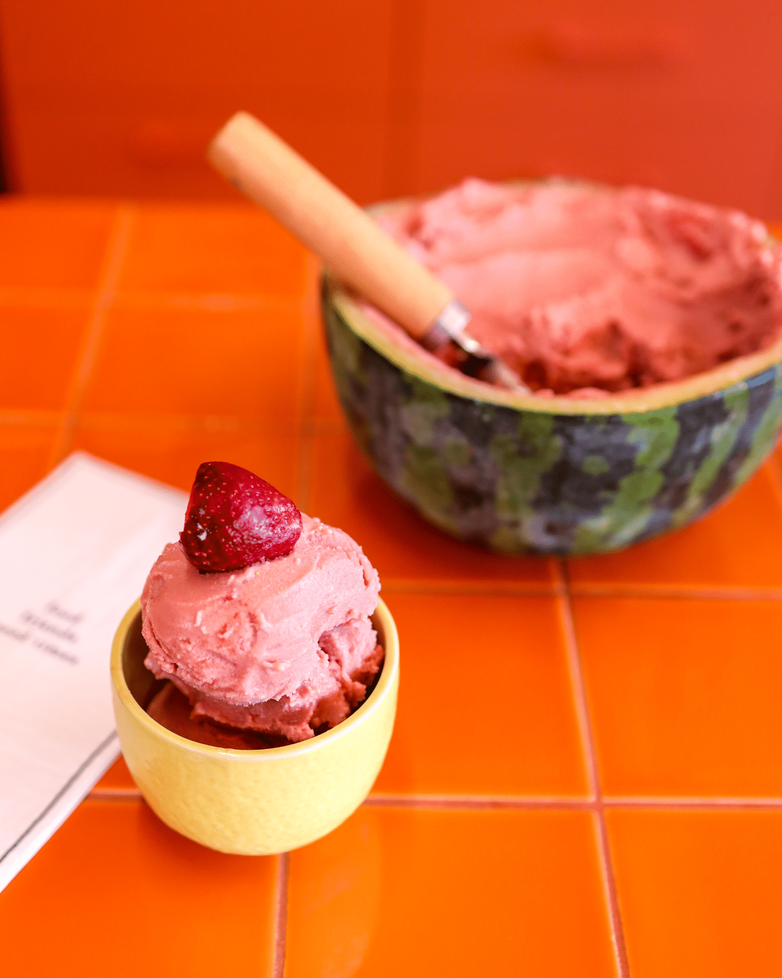 Watermelon Strawberry Sorbet